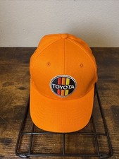 Toyota Hat | Vintage Logo | Hi-Vis Orange | Hook & Loop | Collector’s Cap | NEW