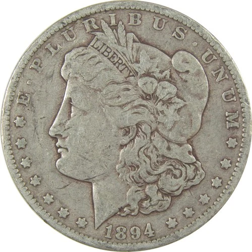 1894 O Morgan Silver Dollar F Fine $1 Coin Collectible SKU:I24364
