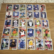 Topps Mascots MLB Baseball Card Lot - 30 Cards Slider Tessie Raymond Ace