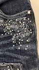 Justice Girls Simply Low Embellished glitter sparkle Bootcut Jeans 8R rhinestone — photo 6