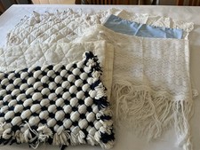 Bundle Vintage Pram Bedding 7 Items -Blanket /CotQuilt/Throw/Cover /Pillow Cases