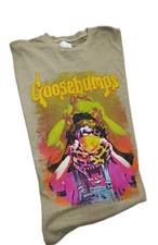 New Goosebumps Mens Throwback T-Shirt Large Mask Haunted
