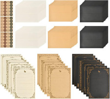 Antique Stationary Paper and Envelopes Set, 96 Sheets 5"X7", 48 Envelopes