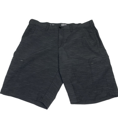 Urban Pipeline Superflex Cargo Shorts Men Size 38 Black Hits At Knee Flat Front