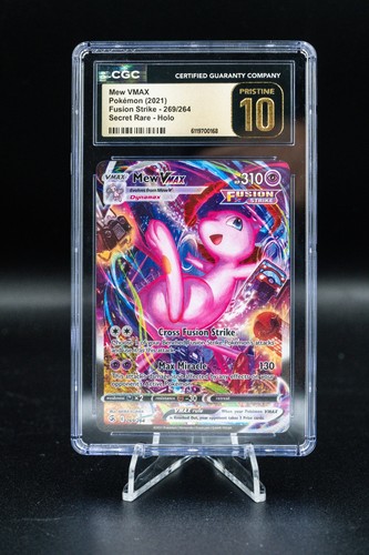 CGC Pristine 10 - Mew VMAX (Alternate Art Secret) 269/264 Swsh08: Fusion Strike