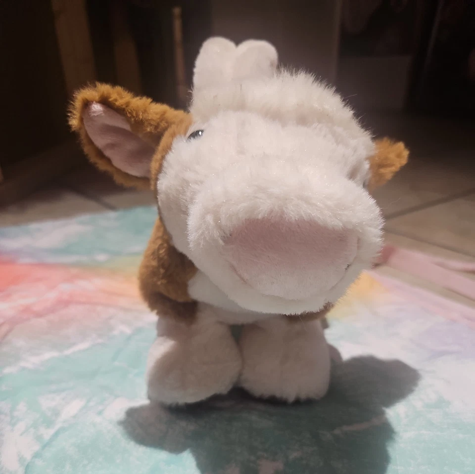 Marioneta de mano de felpa batido de vaca Gund 60152 ADORABLE USADO EN EXCELENTE ESTADO 11" Foto 2 de 4