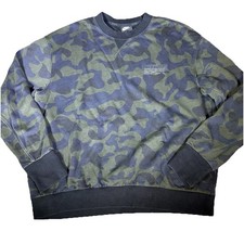 Nike Crew Sweatshirt French Terry Sportswear Obsidian Camouflage CD0436 Men's M