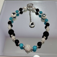 New Blackteal Jaguar Crystal Beaded Phone Chain