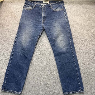 Levis Jeans Mens Size 40X34 Blue Super Clean Denim Blue Whitewashed Thighs