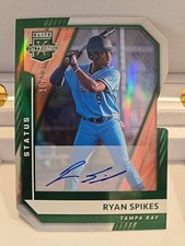2021 Elite Extra Edition Ryan Spikes #100 Aspirations Gold Signature Die-Cut /13