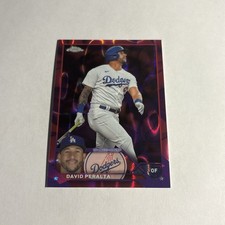 2023 Topps Chrome Update David Peralta USC147 Magenta Lava Lamp Refractor /299