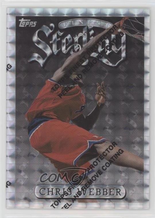 1996-97 Topps Finest Uncommon Silver Refractor Chris Webber #273 HOF 0z4z