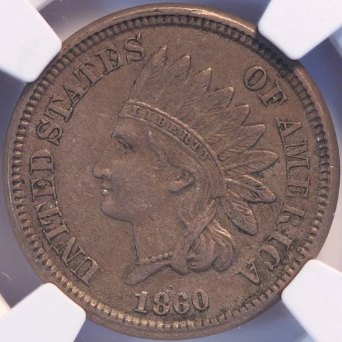 1860 Indian Cent, NGC AU55BN, Very Choice Uncirculated, Sharp Strike, Splendid!