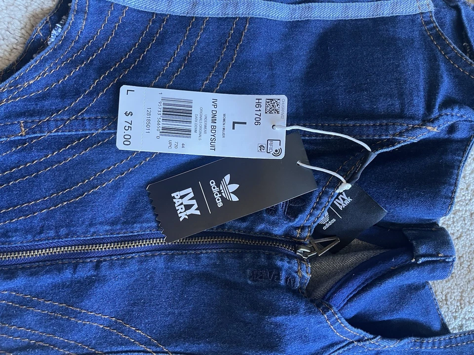 Nuevo Body Denim ADIDAS X IVY PARK Para Mujer Talla L  Foto 4 de 4