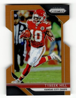 2018 Panini Prizm Prizm Orange Die Cut Tyreek Hill #103 Chiefs /249