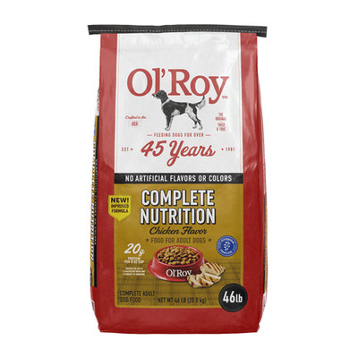 Ol' Roy Complete Nutrition Chicken Flavor Dry Dog Food 46 lb Bag