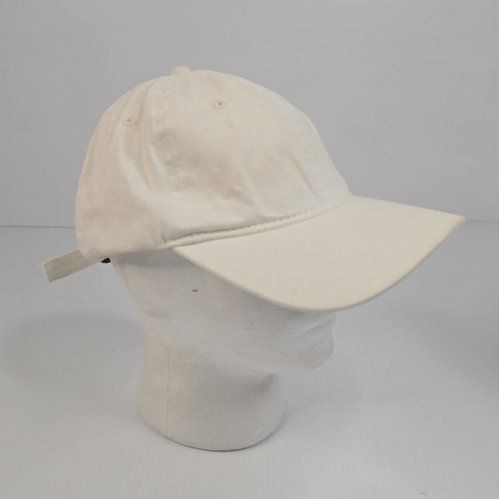 Plain White unstructured strapback adjustable bra… - image 4