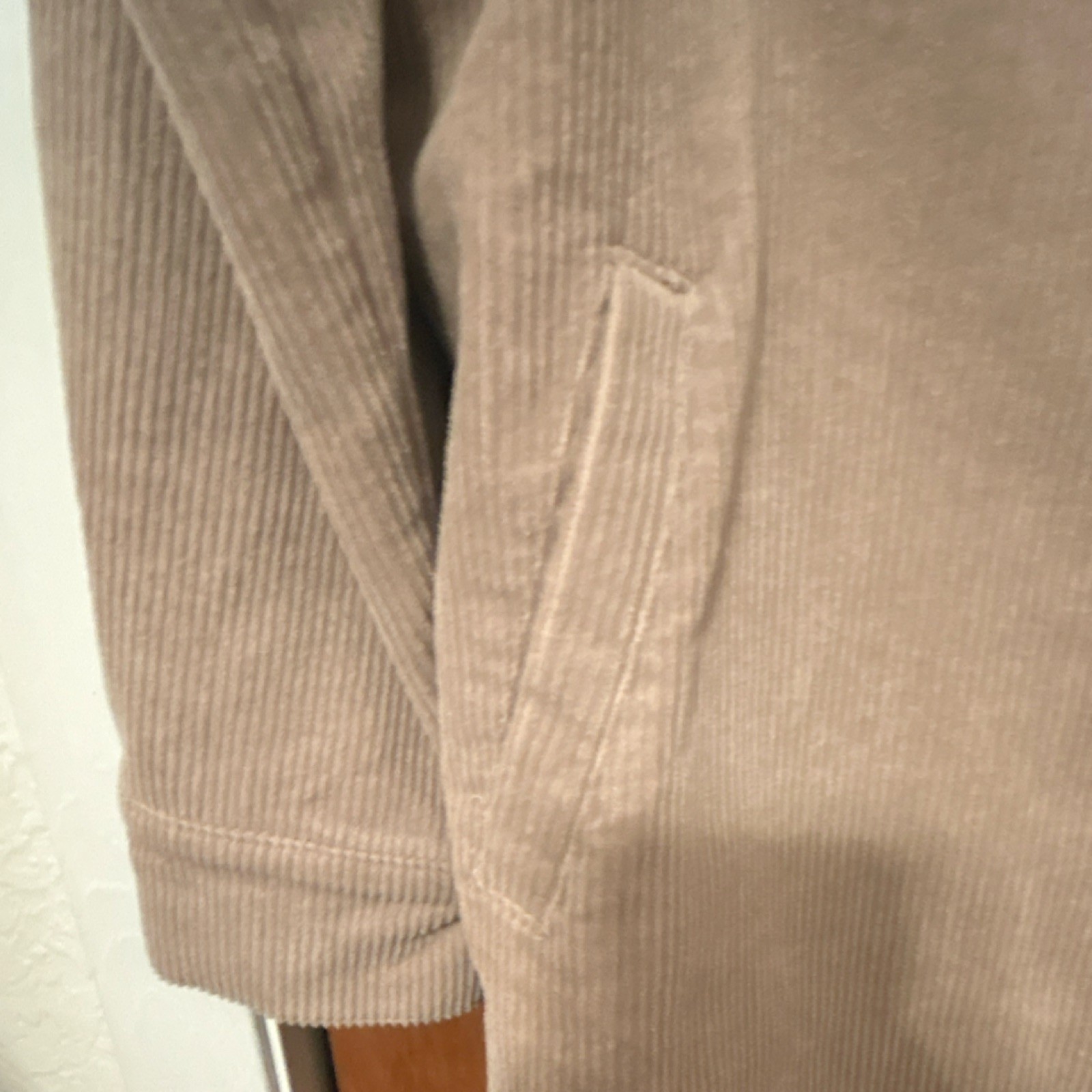 Bluivy Beige Collared Button Jacket with Pockets … - image 2