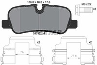 Textar BremsbeläGe Bremsbelagsatz FüR Land Rover Discovery IV L319 LR015519