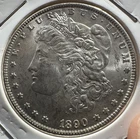 1890 $1 Morgan Silver Dollar BU 90% Silver