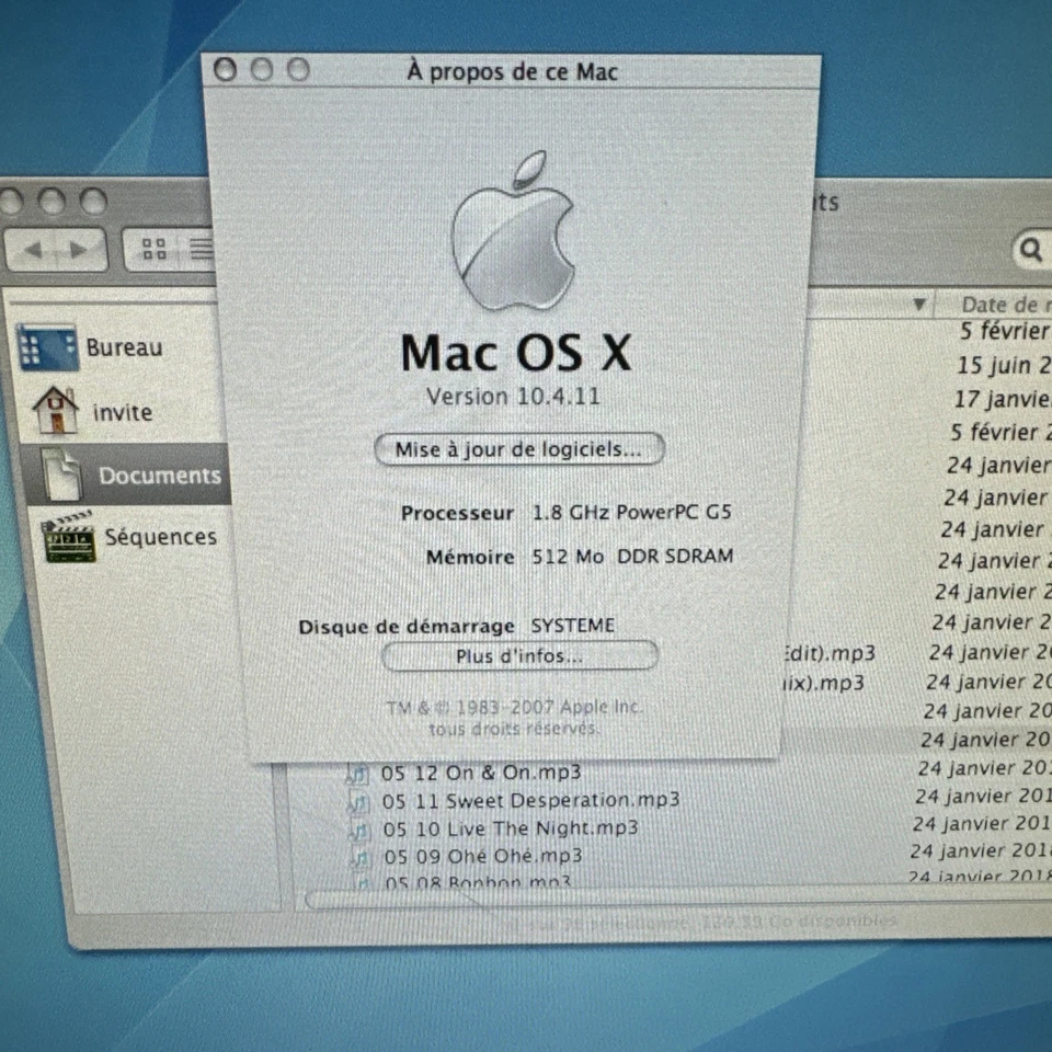 Apple iMac G5 Blanc Fonctionne . rare Dans Cette État Avec Système Os X Ok - Photo 2/4