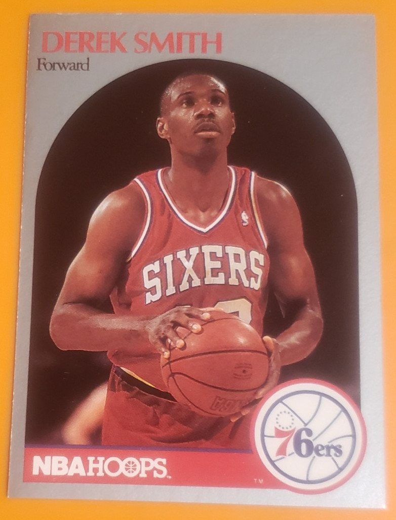 1990 NBA Hoops #231 Derek Smith F Philadelphia 76ers    ***40% OFF 2+
