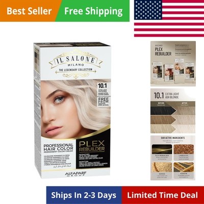 Plex Rebuilder Permanent Hair Dye - 10.1 Extra Light Ash Blonde, Damage Repair