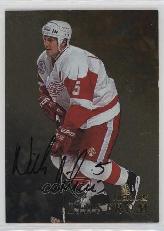 1998-99 ITG Be A Player Gold Auto Nicklas Lidstrom #197 Auto HOF 2o7