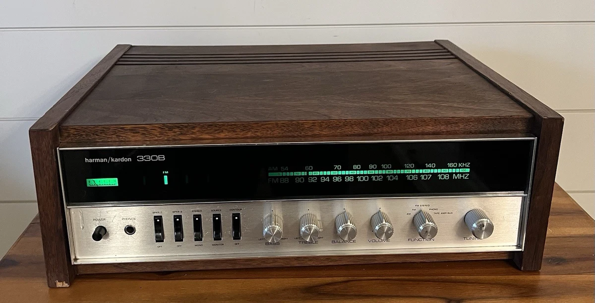Ampli Vintage Harman Kardon 330C Années 70 – Pour Réparation / Pièces, S'allume