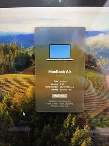 MacBook Air A2337 2020 M1 13 Zoll 8GB Ram 256gb SSD This Is Logic Board Only3833