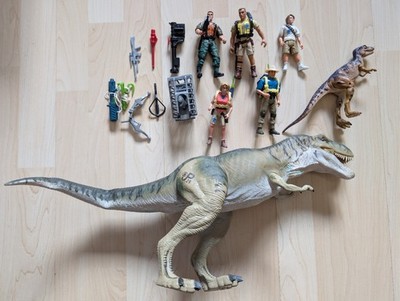 Vintage Jurassic Park Sammlung Konvolut T Rex Dr. Alan Grant Dieter Stark Kenner