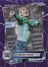 2025 Topps Chrome WWE #74 Elton Prince Purple Refractor