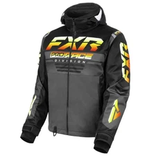FXR Mens RRX Snowmobile Jacket Omni-Stretch Thermal Flex/Dry Black/Char/Inferno