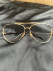 Gold Valentino Aviator Style Glasses Rhinestone  Damage Needs Lenses — photo 1