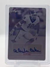 2019 Leaf Draft DeAndre Baker 1/1 Magenta Printing Plate Auto # BA-DB1