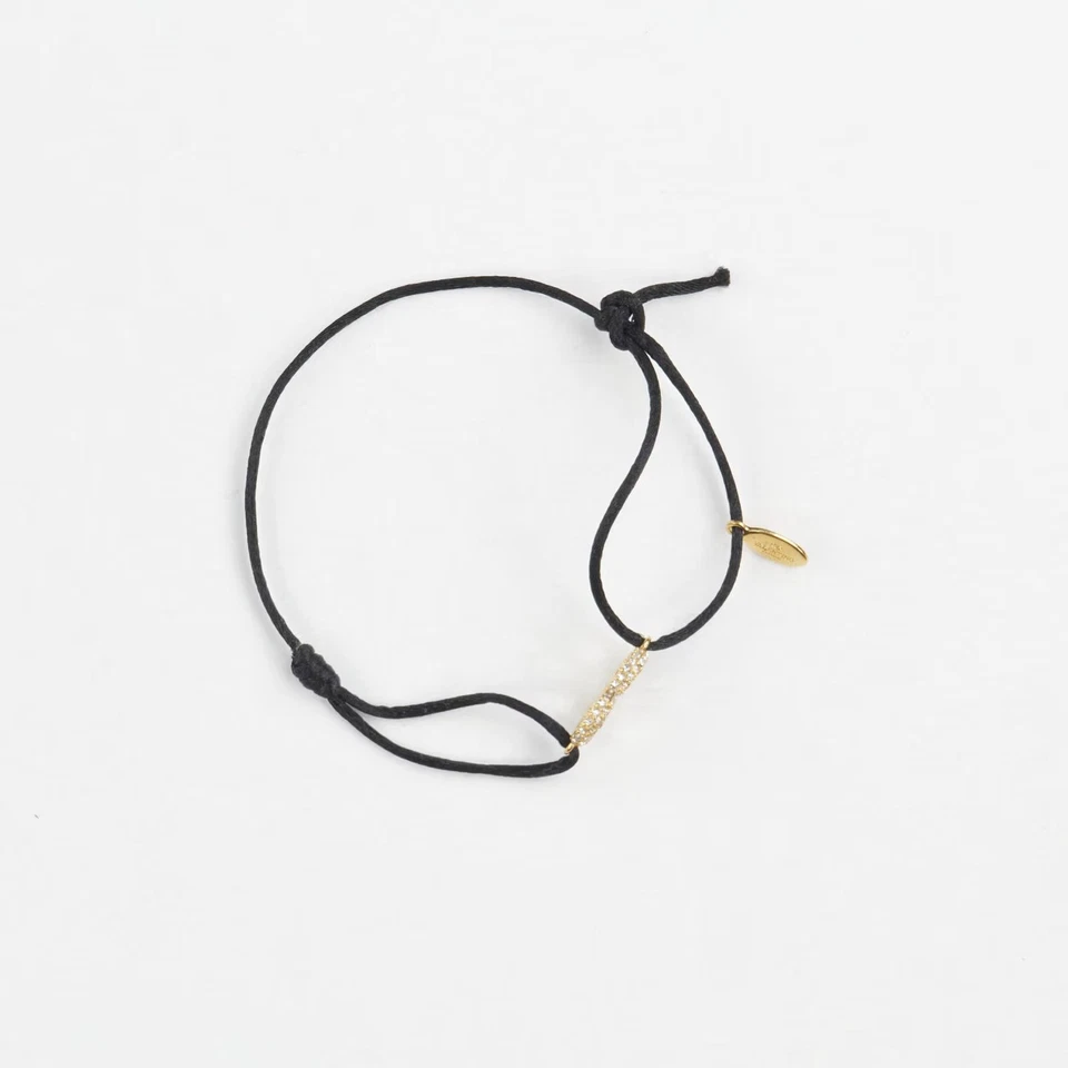 Pulsera con dije de latón negro VALENTINO con cierre de corbata con logotipo en V precio de venta sugerido por el fabricante 190 Foto 3 de 4