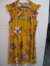 Old Navy Floral cute yellow Sleeveless Dress Size Large