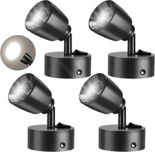 4 Pieces DC12V- 24V RV Lights Interior Reading Lamp Rotatable LED Bedside Lam...