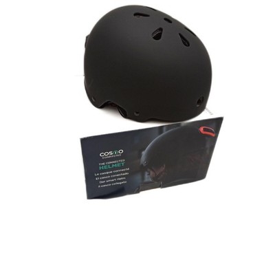 Cosmo Connected Cosmo Evasion Intelligenter Fahrrad Rollerhelm Schwarz S M ohne