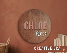 Personalized Baby Name 18" Custom Wooden Name Sign  3D Nursery Wall Decor Gift