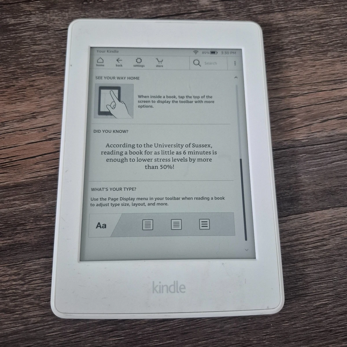 Amazon Kindle Paperwhite 7th Generation White eBook Readers for