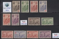 WC1_33350 MONACO. Colorful lot of 1940s stamps. MNH w. ink traces