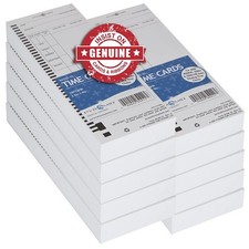 Pyramid Time Systems Time Cards for Select Time Clocks 1000Ct 4410010MB