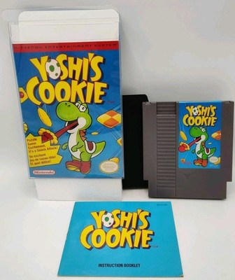 Yoshi's Cookie (NES, 1993) VGC w/ Manual + Case Protector Cleaned & Tested READ!