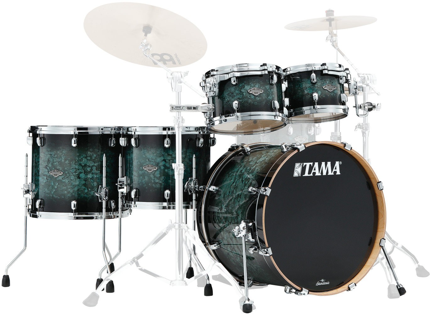 Tama MBS52RZS-MSL Starclassic Performer Shellkit из расплавленной стали Burst Schlagzeug