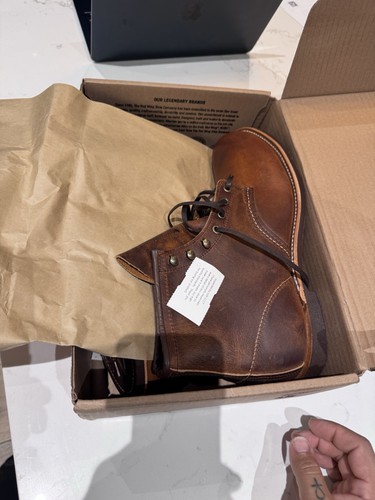 Red Wing Blacksmith copper rough and tough  Men's Boots 12 D - Picture 7 of 9