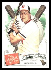 2019 Topps Allen & Ginter Ginter Greats #GG-33 Cal Ripken Jr. Baseball Card