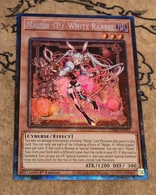 Yugioh Maliss P White Rabbit CRBR-EN015 1st Edition Collector's Rare NM ...