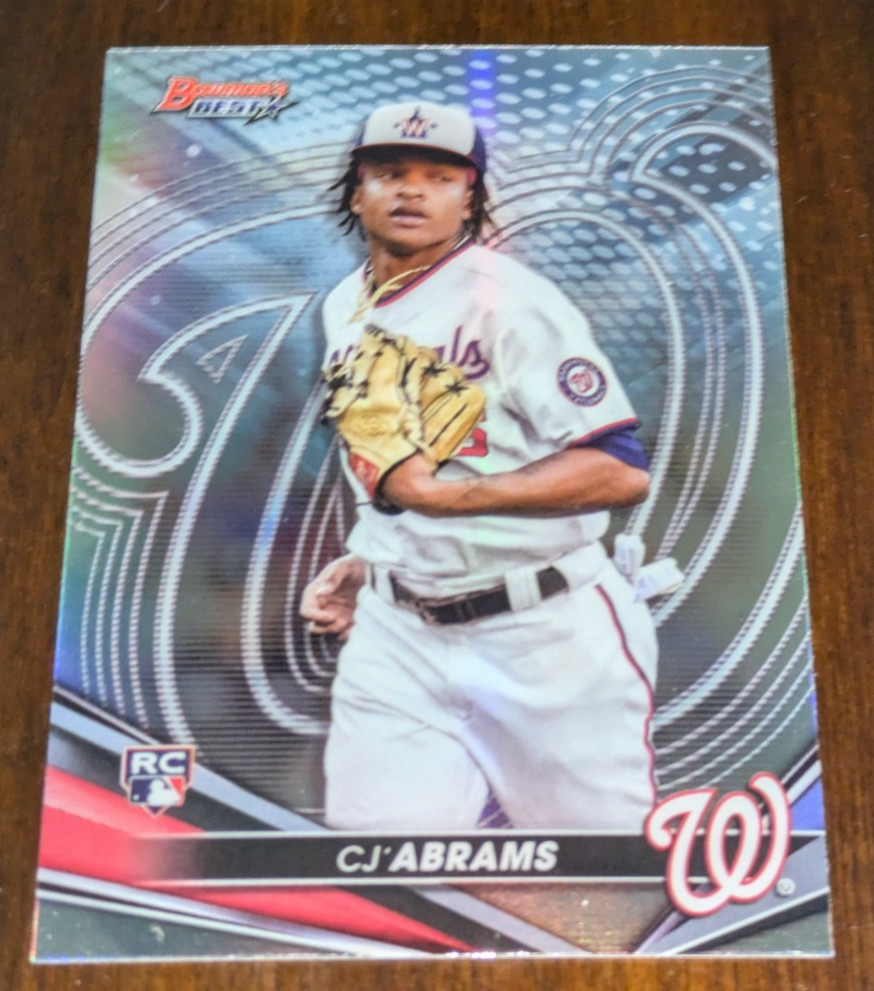 CJ Abrams Washington Nationals 2022 Bowman's Best Refractor ROOKIE #49