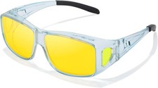 Trysee Night Vision Driving Fit Over Glasses for Men Women Polarized Anti Glare